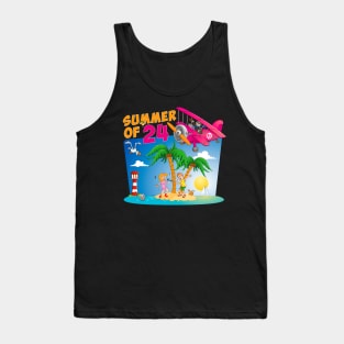 The summer of 2024 - funny and colourful illustration Tank Top